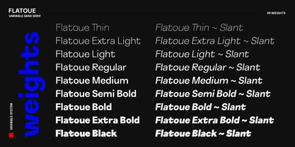 Flatoue Font Poster 4