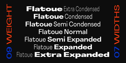 Flatoue Font Poster 6