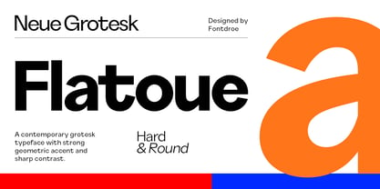 Flatoue Font Poster 1