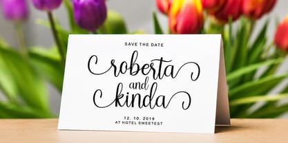 Kerling Script Font Poster 8