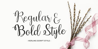 Kerling Script Font Poster 2