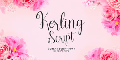 Kerling Script Font Poster 1