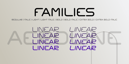 Aeroline Linear Font Poster 5