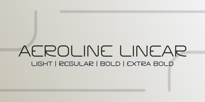 Aeroline Linear Font Poster 1
