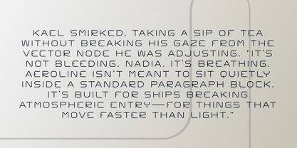 Aeroline Linear Font Poster 3