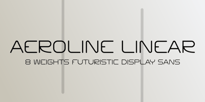 Aeroline Linear Font Poster 6