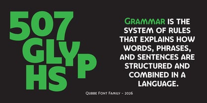 Qubbe Font Poster 4