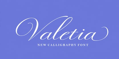 Valetia Font Poster 1