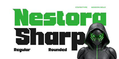 Nestora Sharp Font Poster 1