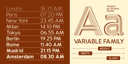 Vantori Font Poster 11