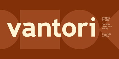Vantori Font Poster 1