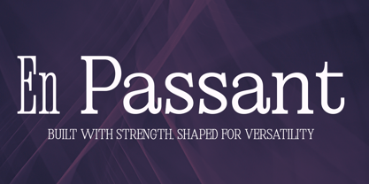 En Passant Font Poster 1