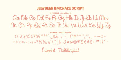 Jellybean Lemonade Font Poster 12