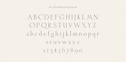 HV Cedarwood Font Poster 13