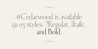 HV Cedarwood Font Poster 10