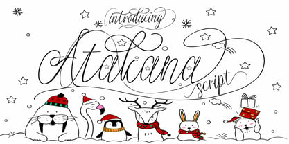 Atakana script Font Poster 5