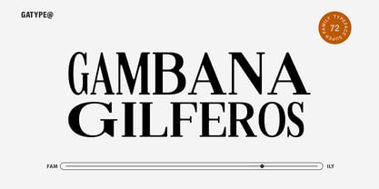 Gilferos Cntr Font Poster 2