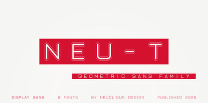Neu T Font Poster 1