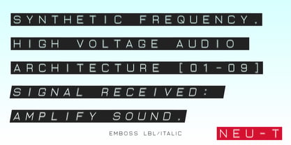 Neu T Font Poster 7