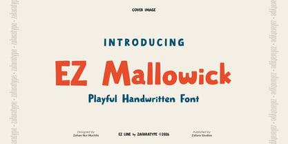 EZ Mallowick Font Poster 1