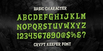 Crypt Keeper Font Poster 10