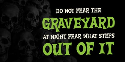 Crypt Keeper Font Poster 4