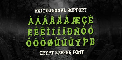 Crypt Keeper Font Poster 11