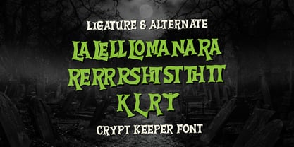 Crypt Keeper Font Poster 12