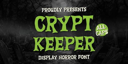 Crypt Keeper Font Poster 1