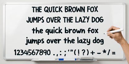 Lovely Whiteboard Font Poster 4