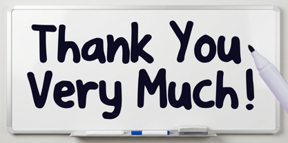 Lovely Whiteboard Font Poster 5