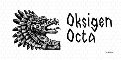 Oksigen Octa Font Poster 1