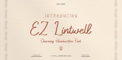 EZ Lintwell Font Poster 1