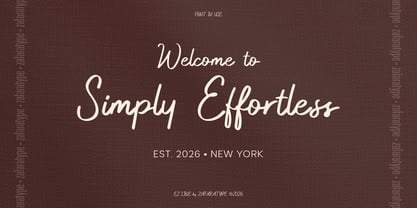 EZ Lintwell Font Poster 6