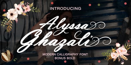 Alyssa ghazali Font Poster 1