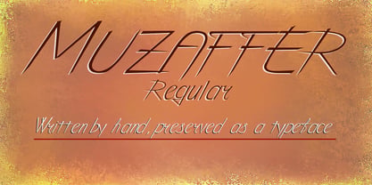 Muzaffer Font Poster 1