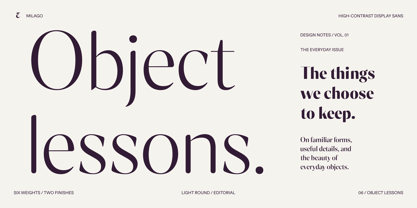 Milago Font Poster 12