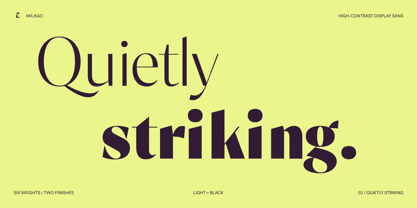 Milago Font Poster 2