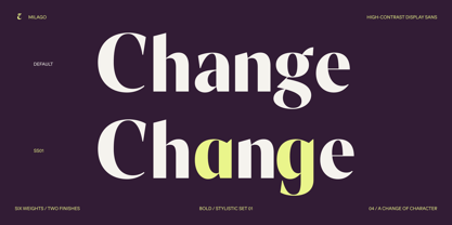 Milago Font Poster 4