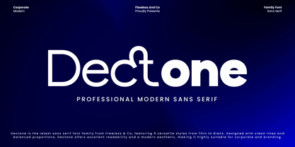 Dectone Font Poster 1