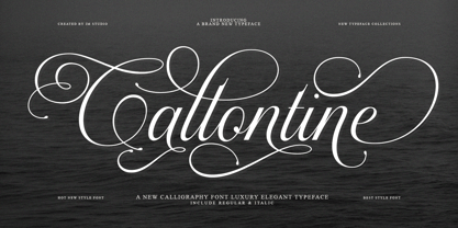 Callontine Font Poster 1