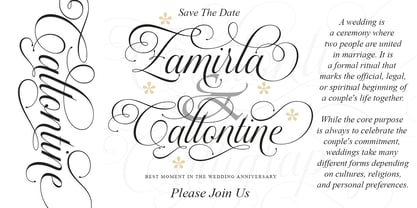 Callontine Font Poster 4