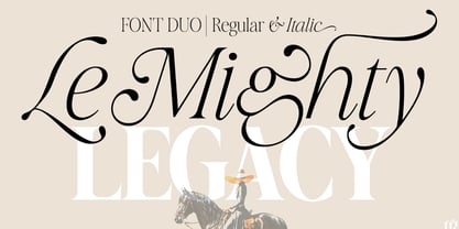 Le Mighty Legacy Font Poster 1
