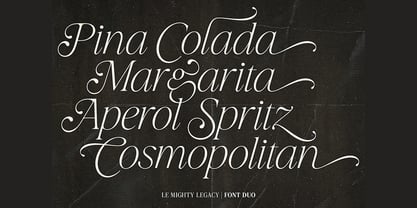 Le Mighty Legacy Font Poster 13