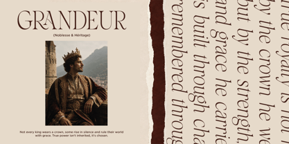 Crown Monarch Font Poster 3