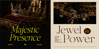 Crown Monarch Font Poster 2