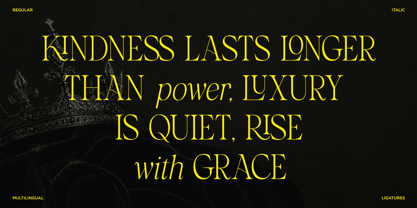Crown Monarch Font Poster 4