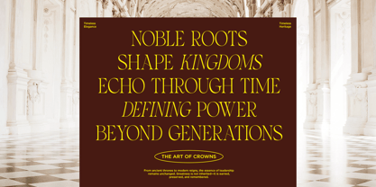 Crown Monarch Font Poster 7