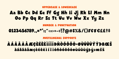 Chunky Zorvy Font Poster 12