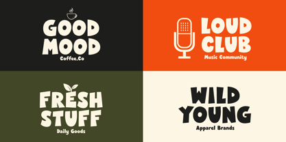 Chunky Zorvy Font Poster 3